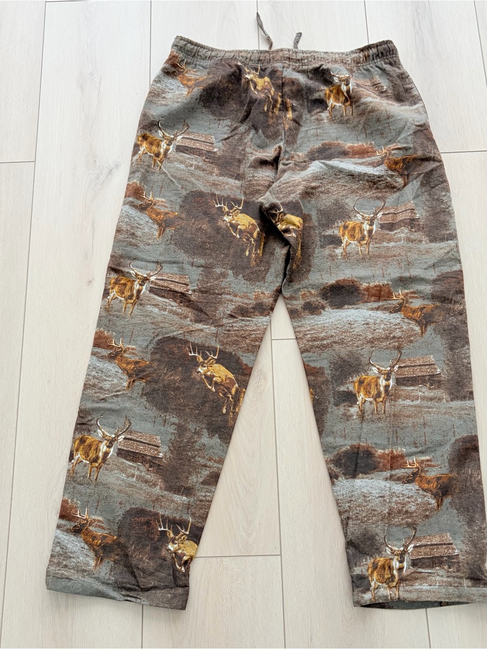 Canyon Guide Outfitters Deer Wildlife Print Lounge Pajama Pants Men’s XL Vintage - Picture 4 of 7